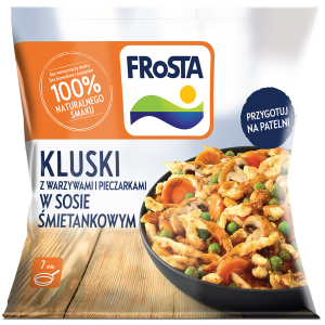 Mrożone Kluski z warzywami z sosem śmietankowym Frosta 450 g