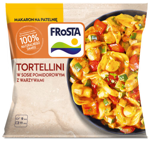 Mrożone Tortellini z warzywami w sosie pomidorowym Frosta 450g