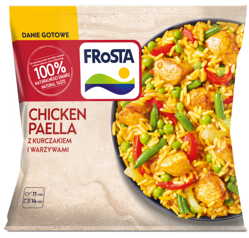 Mrożone Danie z kurczakiem po hiszpańsku Frosta 450g