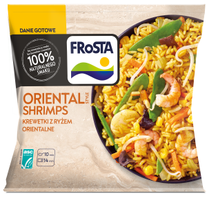 Mrożone Krewetki z ryżem w stylu orientalnym Frosta 400 g
