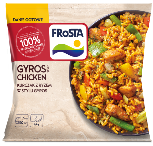 Mrożone Danie z kurczakiem w stylu gyros Frosta 450g