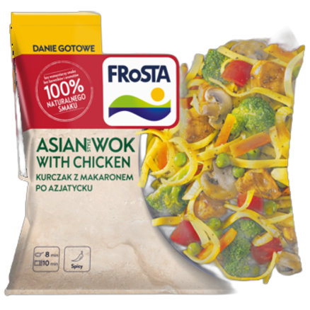 Mrożony Kurczak z makaronem po azjatycku Frosta 450 g Mrożony Kurczak z makaronem po azjatycku Frosta 450g