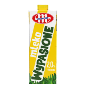 Mlekovita mleko uht 2% tłuszczu wypasione 1 l