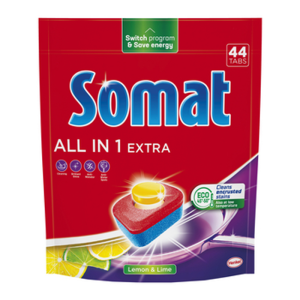 SOMAT Tabletki All in One Extra Lemon 44 szt. 730,4 g