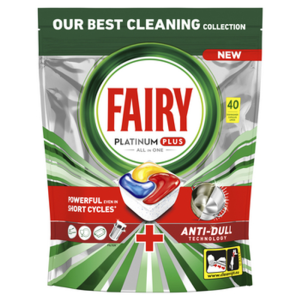 Fairy Platinum Plus All In One Tabletki do zmywarki Cytryna 40 szt.