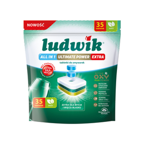 Ludwik tabletki do zmywarek all in 1 Ultimate Power extra 35 szt. mint 1768523779163-49319-3-w0uh3m.png