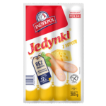 Indykpol Premium Parówki Jedynki z serem cheddar 200 g