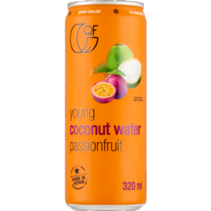 Kaucja Quality Food woda kokosowa z sokiem z marakui 320ml