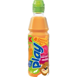 Kubuś Play! Napój z marchwi i owoców marchew malina jabłko 400 ml