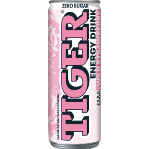Tiger Zero Sugar o smaku Wild Strawberry gazowany napój energetyzujący 250 ml