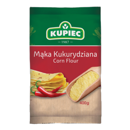 Mąka kukurydziana Kupiec 400 g Mąka kukurydziana Kupiec 400g