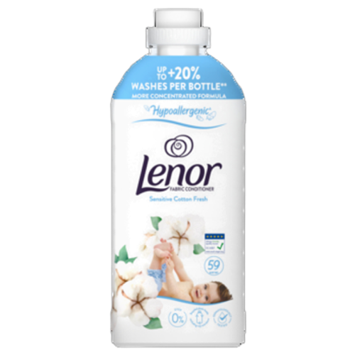 Lenor Płyn do płukania tkanin Sensitive Cotton Fresh 1.239l, 59 prań 1768523730053-49229-3-9zyij.png