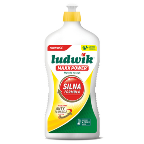 Ludwik MAXX POWER płyn do mycia naczyń cytrusy z zieloną herbatą 725g 1768523786811-49333-3-w14leo.png