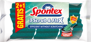 Zmywak kuchenny Spontex Scrub Flex 3 szt.
