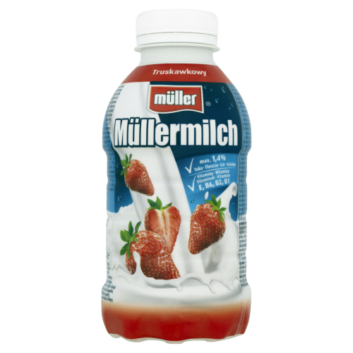 Napój mleczny Müllermilch o smaku truskawkowym Muller 400g