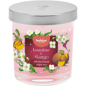 Bolsius Świeca w szkle z pokrywką FF 80/72 Jaśmin&Mango