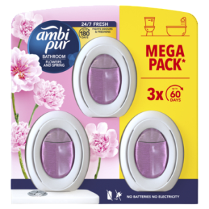 Ambi Pur Łazienka Morning Dew Odświeżacz powietrza 3 x 8 ml