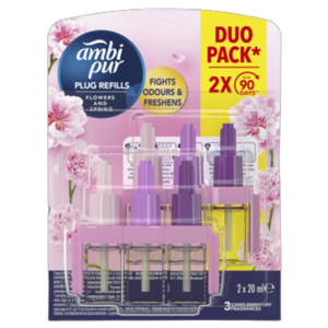 Ambi Pur 3Volution Flowers and Spring Wkład do elektrycznego odświeżacza powietrza 40ml