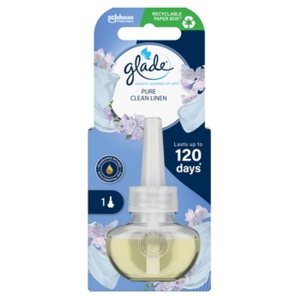 Glade® Electric scented oil - Pure Clean Linen - zapas do elektrycznego odświeżacza powietrza 20ml