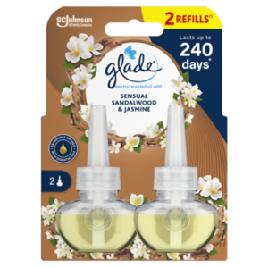 2 zapasy do elektrycznego odświeżacza Glade Sensual Sandalwood & Jasmine 2x20ml