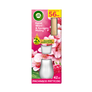Air Wick Patyczki zapachowe Kwiat Wiśni i Soczyste Maliny 42 ml