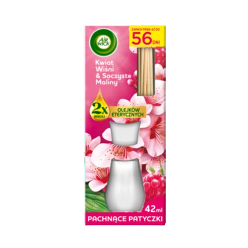 Air Wick Patyczki zapachowe Kwiat Wiśni i Soczyste Maliny 42 ml d81cf3e63fba99852356c2088bf74265.png