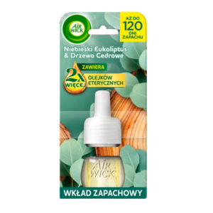 Air Wick Elektryczny odświeżacz powietrza Niebieski Eukaliptus i Drzewo Cedrowe Wkład 19 ml