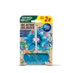 Ambi Pur Active Gel Block zwieszka do WC Water Flowers 2 x 45 g