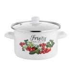 Garnek emaliowany prosty kalina Z/P 18cm 2,65L Florina