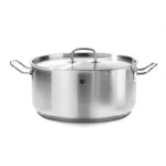 Garnek niski z pokrywką Kitchen Line, poj.12 l Hendi
