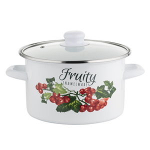 Garnek emaliowany prosty kalina Z/P 20CM 3,75L Florina