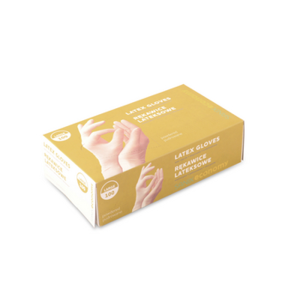 Rękawice lateksowe pudrowane Sanix Economy rozmiar Large 100 sztuk