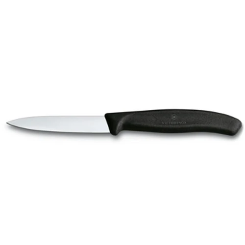 Nóż do jarzyn, ostrze gładkie 8 cm, czarny Victorinox 1768517709021-38348-3-6xag66.png