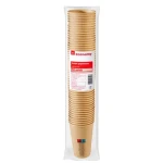 TGE Kubki papierowe kraft 400ml 50 sztuk