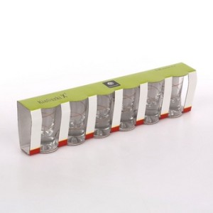 Komplet 6 kieliszków wódka mały Złota Spirala