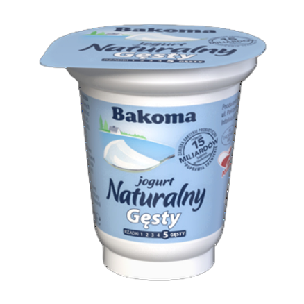 Jogurt gęsty Bakoma 150 g Jogurt naturalny gęsty Bakoma 150g