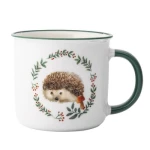 Kubek 400ml z wywiniętym rantem dek. Jeżyk Altom Design
