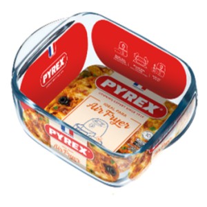 Brytfanna prostokątna żaroodporna Air Fryer 23X15X6CM 1,2L PYREX