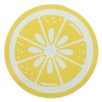 Mata słomkowa Tropicana 38 cm dekoracja cytryna Altom Design