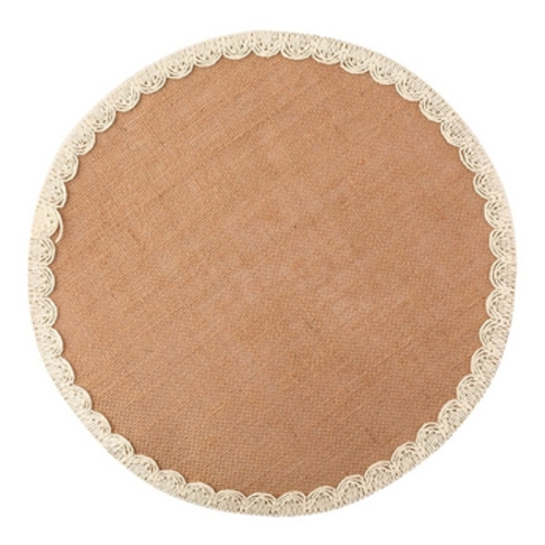 Mata stołowa jutowa z białym obszyciem 38 cm Altom Design 1768521921249-45829-3-uzio5.png