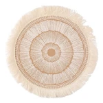 Mata stołowa jutowa z frędzlami 38 cm dekoracja boho Altom Design