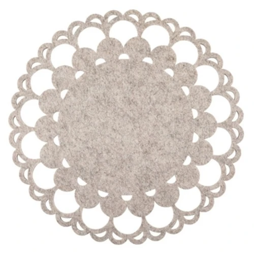 Mata filcowa okrągła 38 cm dekoracja beżowy kwiat Altom Design 1768521933766-45853-3-e5m2th.png