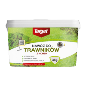Nawóz granulowany do trawników z mchem 4 kg Target