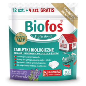 Biofos Professional tabletki do szamb 12 +4szt.