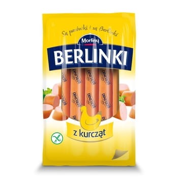 Parówki Berlinki z kurcząt Morliny 250 g 66.jpg