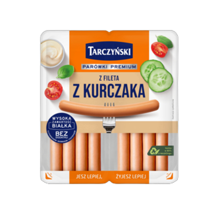 Parówki z fileta Tarczyński 180 g Parówki z fileta Tarczyński 180g