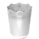 Doniczka Prosperplast Lace śr. 13,5 cm biała