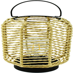 Lampa solarna LED pleciona stołowa