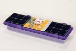Vefi Miniszklarenki 47x16cm z 18 doniczkami i przykryciem, 2 szt., fioletowe