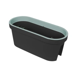 Doniczka na balustradę E&K, 60 cm, antracyt